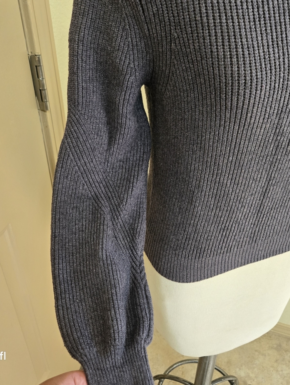Zara charcoal mock sweater S - Picture 5 of 7